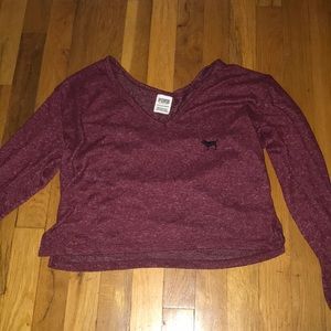 Long sleeve victoria secret pink shirt